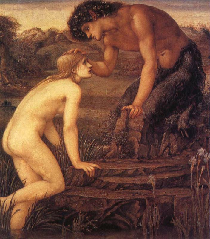 Sir Edward Coley Burne-Jones Pan and Psyche china oil painting image